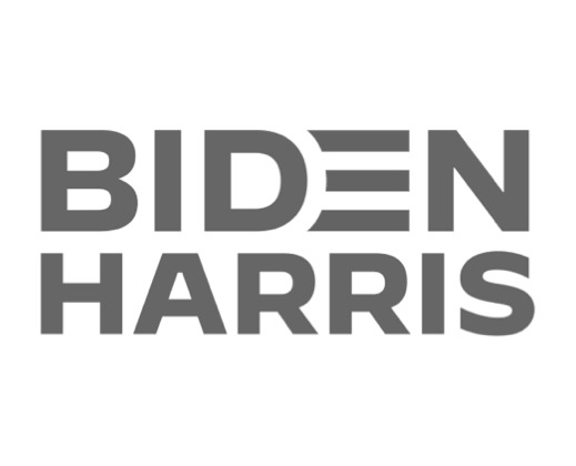Simple dark gray Biden Harris Campaign logo.