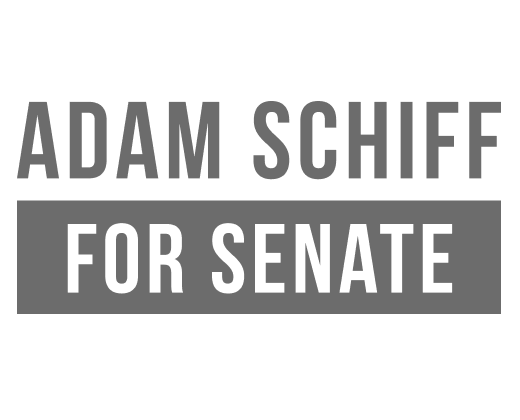 Simple dark gray ADAM SCHIFF FOR SENATE logo.
